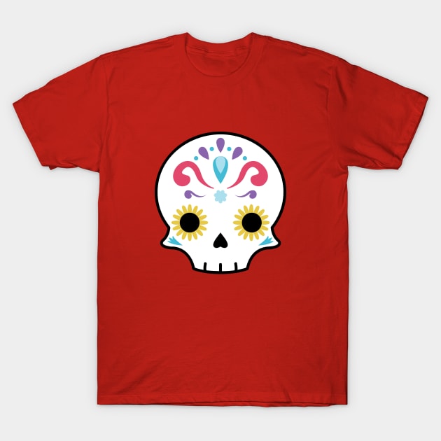 Sugar skull flower T-Shirt by Laura_Nagel